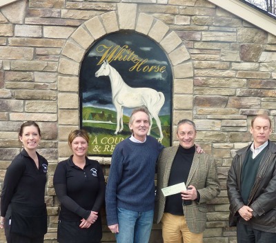 WHITE HORSE DONATES TO STATE FOOD BANK  2014